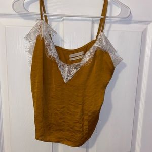 Urban outfitters satin/lace top